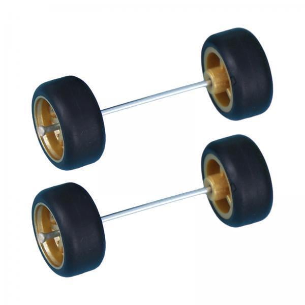 guohui 4x4Pcs 1/64 Scale Wheels Replacement Parts for Diecast Car Model