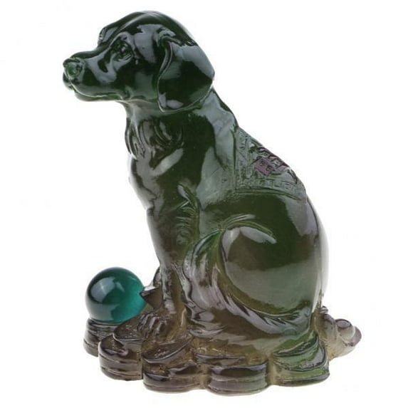 guohui 4xResin Discoloration Tea Cute Chinese Tea Ceremony Accessory Dog