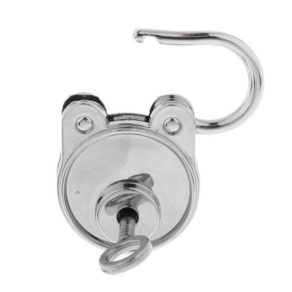guohui 4xVintage Antique Shape Padlocks Key Lock for Bags 4 Pcs