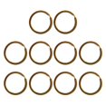 thumbnail image 1 of guohui 6x10 Pieces Brass Flat Round Split Key Chain Rings Key Holder Craft 30mm 6 Pcs, 1 of 8