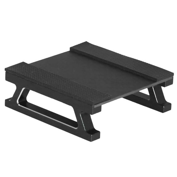 guohui Aluminum Alloy RC Car Work Stand Portable Display Rack for 1/28 Scale RC Car Black