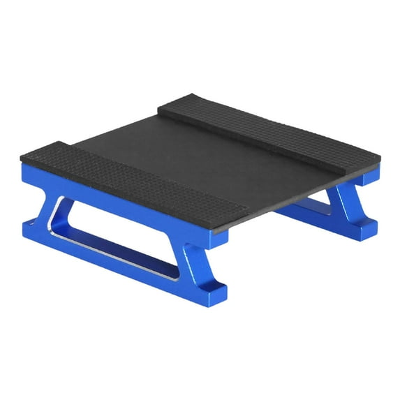 guohui Aluminum Alloy RC Car Work Stand Portable Display Rack for 1/28 Scale RC Car Blue