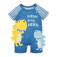 thumbnail image 1 of guohui Baby Short Sleeve Rompers Baby Shower Gifts with Dinosaur Print Infant Coveralls 12 to 18 Month, 1 of 9