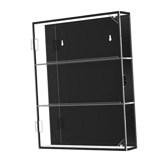 guohui Baseball Card Display Case Gifts Trading Cards Frame for Football Basketball Three Layer