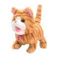 thumbnail image 1 of guohui Electric Plush Animal Cat Toy Walking Cat Toy Creative Kitten Toy Children's Pet yellow, 1 of 9