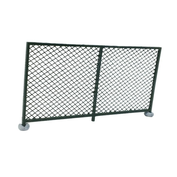 guohui HO Scale Fence Landscape Accessory, DIY Layout, Micro Landscape Decoration, Lightweight, Sturdy, Creative Model Fence in 1:87 Scale Green C