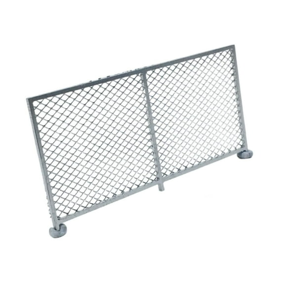 guohui HO Scale Fence Landscape Accessory, DIY Layout, Micro Landscape Decoration, Lightweight, Sturdy, Creative Model Fence in 1:87 Scale sliver C