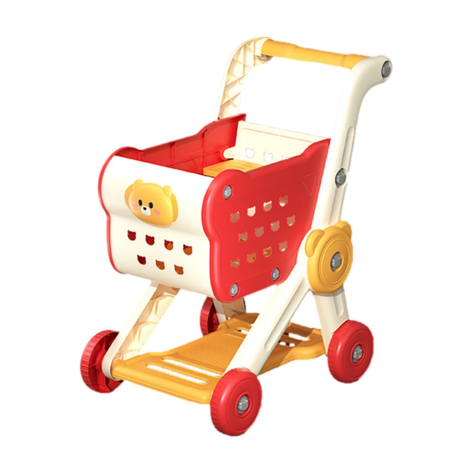 guohui Kids Shopping Cart Toy Shopping Trolley Toy for Ages