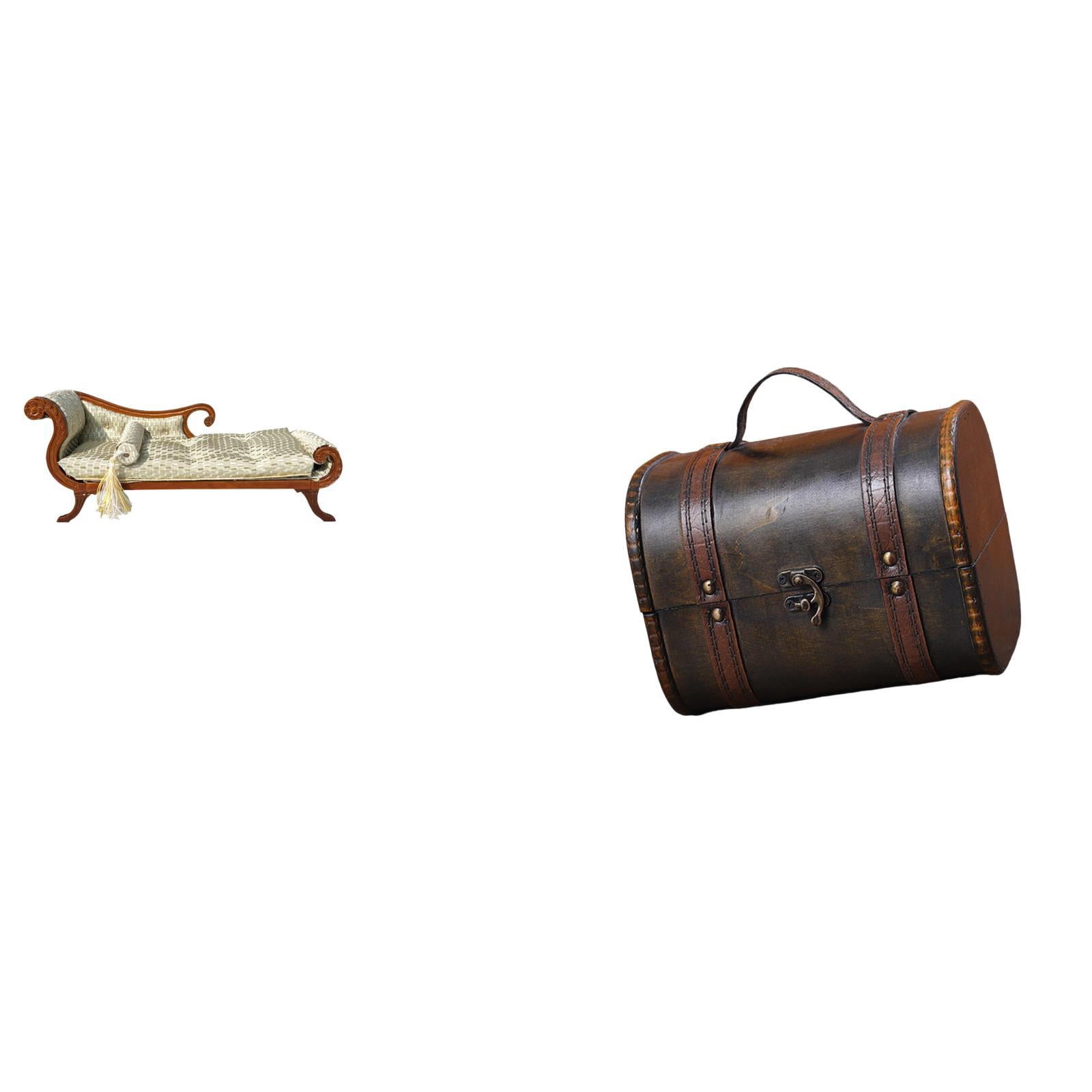guohui Miniature Wooden Jewelry Sofa Model Organizer Bed DIY Treasure ...