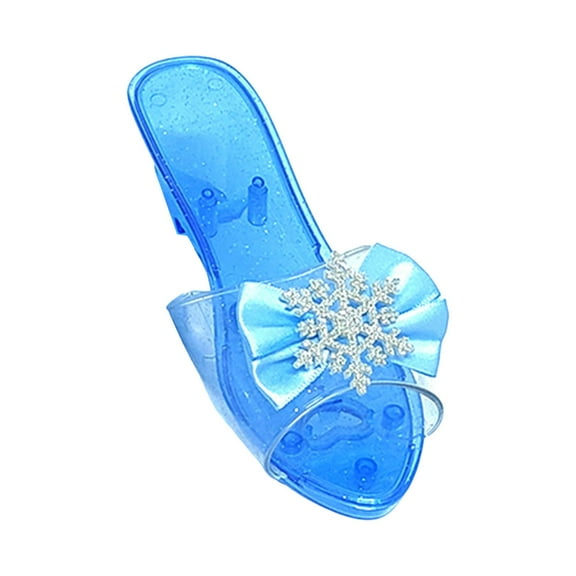 guohui Princess Dress up Shoes Decor Toy Slippers for Cosplay Themed Party Birthday blue