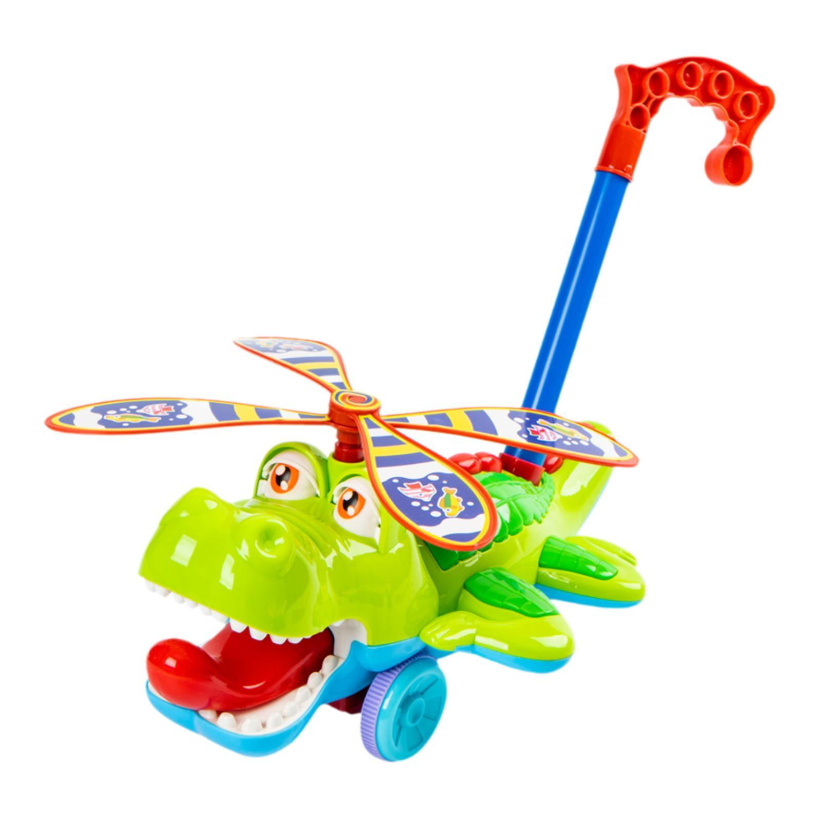 Balancing Walk Play Toy Animal Hand Pushing Toy Cartoon Educational Toy Trolley, Push And Pull Walking Toy For Toddlers Boys Birthday Gift Chick