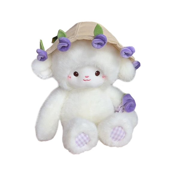guohui Sheep Home Decor Figurine Cute Stuffed Animal Collectible for Your Friends