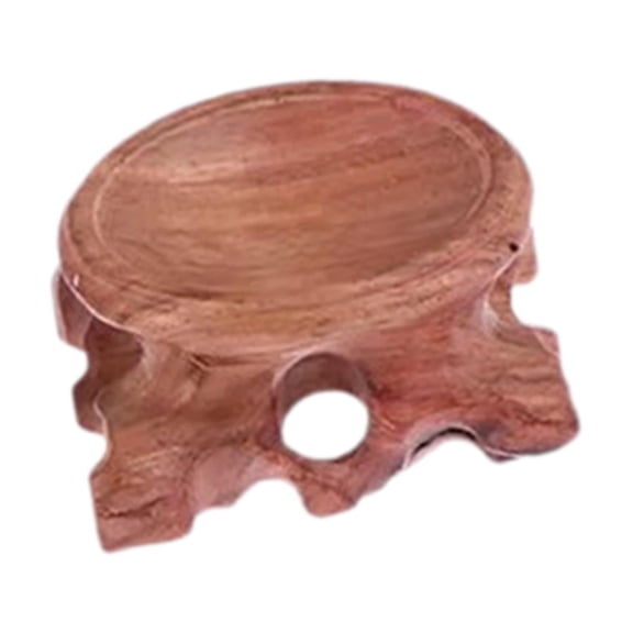 guohui Wood Display Stand Base Ball Sphere Globe Stone Holder for Stone Sphere Rock 5cmx2.5cm