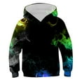 thumbnail image 1 of gvdentm Boys' Fashion Hoodies & Sweatshirts Boys' Letter Print Graphic Hoodies Long Sleeve Casual Fashion Pullover Tops Green,8-9 Years, 1 of 4