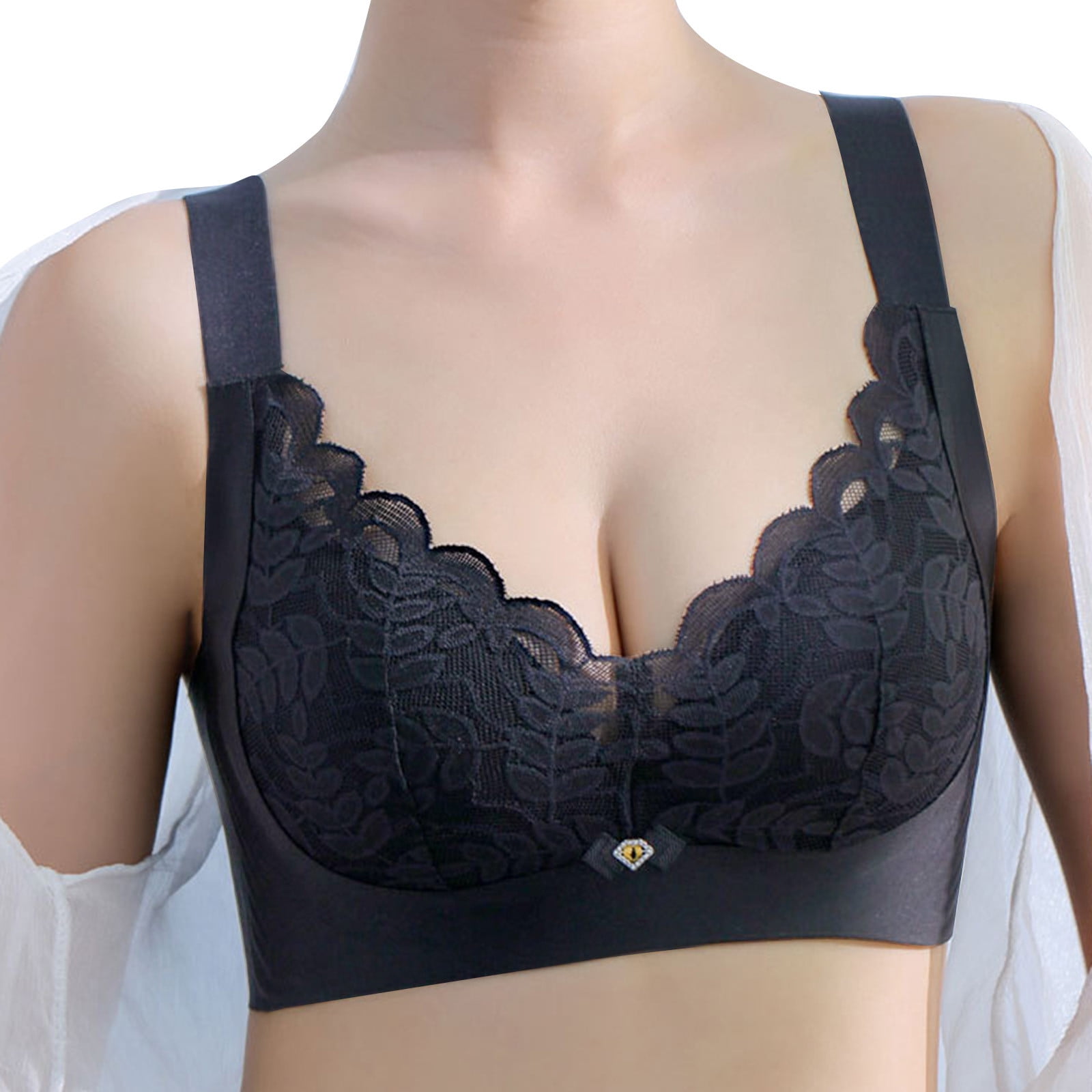 gvdentm Bras One Smooth U Underwire Bra, Smoothing Shapewear Bra,  Concealing Full-Coverage Bra with Front-to-Back Smoothing