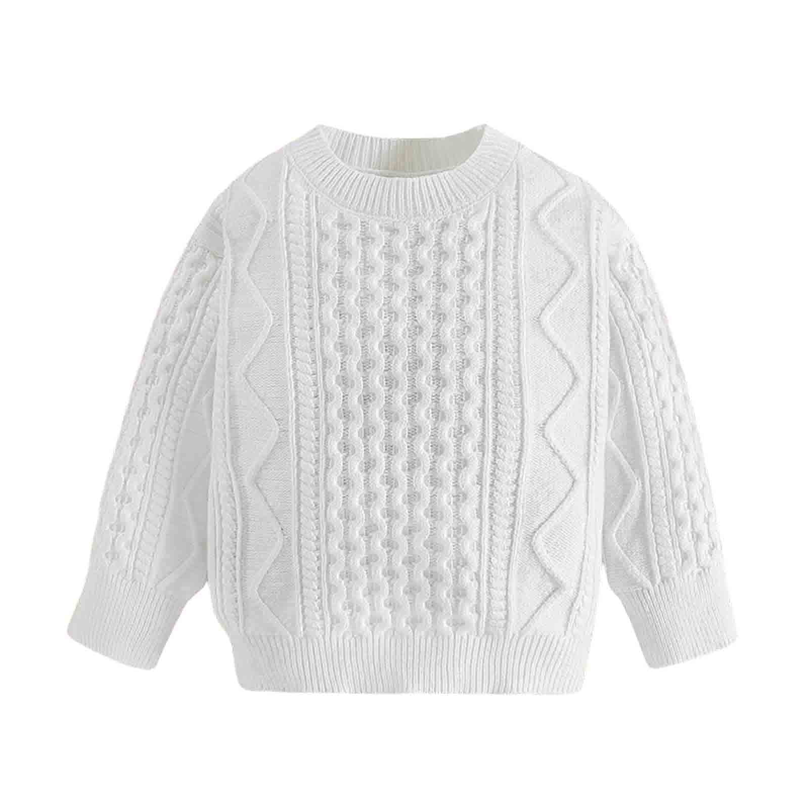 gvdentm Cute Sweaters Boys' Cable Knit Pullover Sweater Long Sleeve Fall Winter Knitwear Outfit