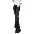 thumbnail image 1 of gvdentm Flare Jeans For Women Women's Loose Boyfriend Jeans Stretchy Ripped Distressed Denim Pants, 1 of 5