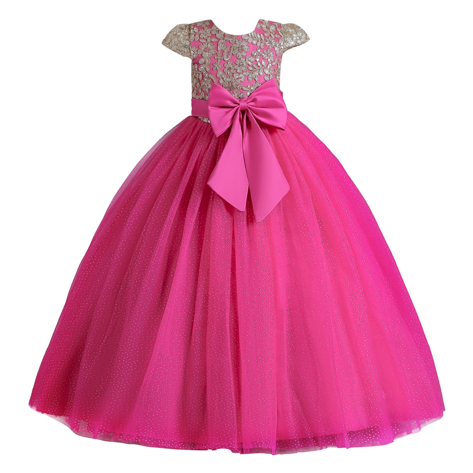 gvdentm Girls Christmas Dresses Toddler Baby Girl Christmas Dress Long