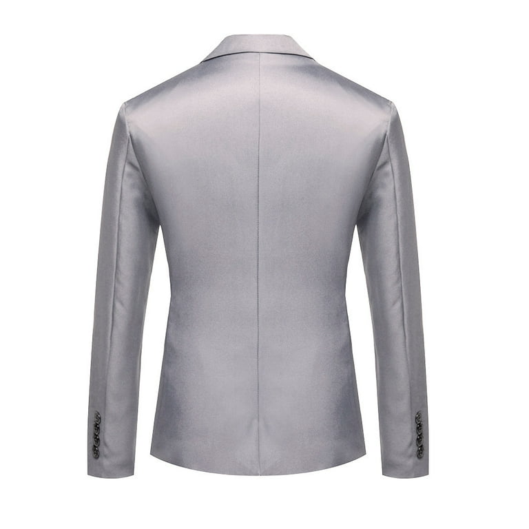 gvdentm Mens Blazer Jacket Men's Casual Slim Fit One Button Suit