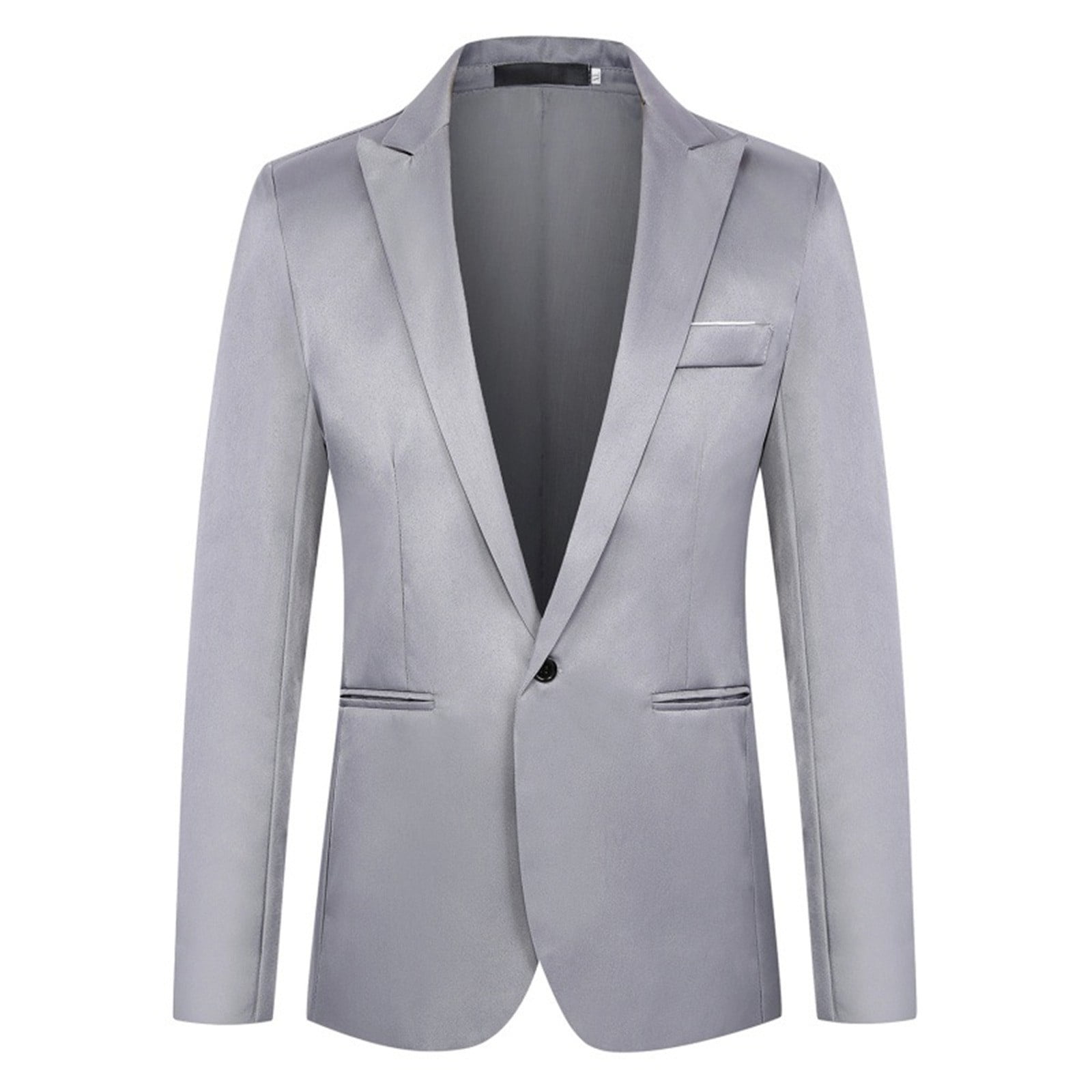 Men's Slim Fit Blazer with V-Neck Style main image 0
