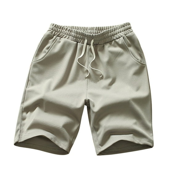 gvdentm Mens Shorts Men's Running Shorts Quick Dry Workout Gym Shorts Grey,XXL