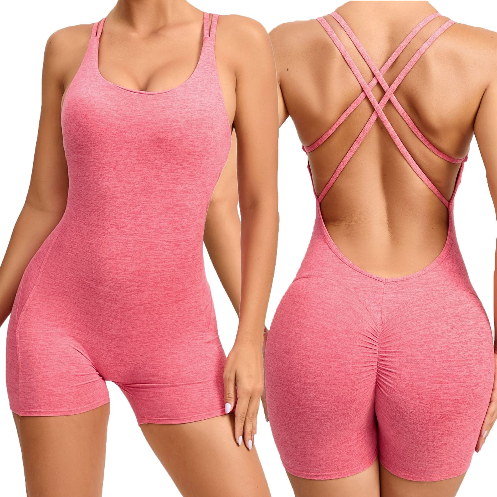 gvdentm One Piece Jumpsuits for Women Womens Bodysuit Workout Rompers