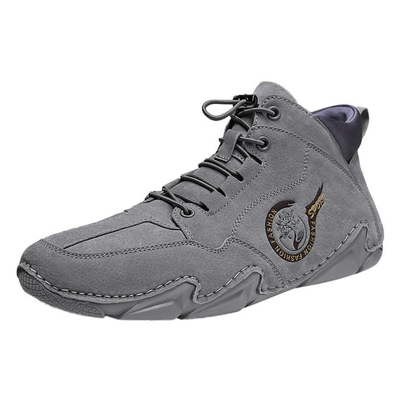 gvdentm Running Shoes Mens Casual Shoes Fashion Sneakers Breathable Comfort Walking Shoes for Male Grey,9