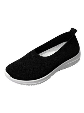 Vedolay Black Shoe Laces for Sneakers Women Memory Foam Slip On Sneakers  Comfort Fall Shoes 