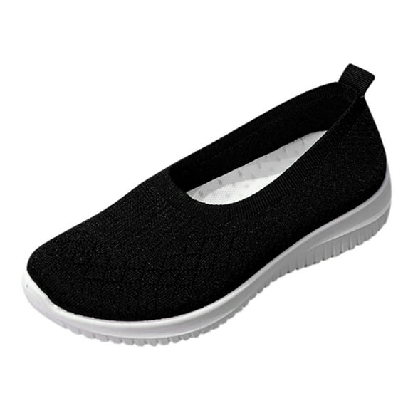 gvdentm Slip On Sneakers Women Woman's Running Walking Shoes Breathable Air Cushion Sneakers