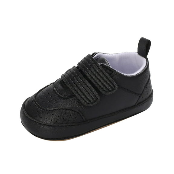 gvdentm Soft Toddler Shoes Baby Girls Boys Shoes Soft Anti-Slip Sole First Walkers Sneaker Black,13