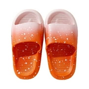 gvdentm Toddler Slippers Boys Girls Cartoon Lightweight Non-Slip Open Toe Slides Summer 2024 New Kid Slippers Orange,32-33