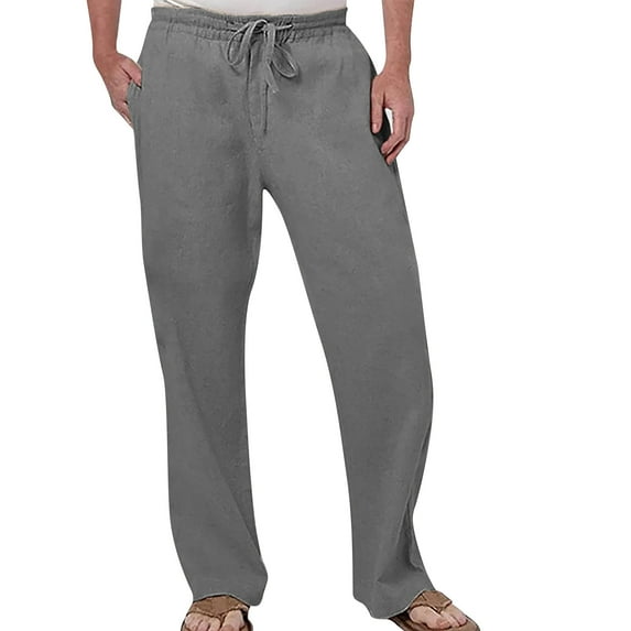 gvdentm Trousers for Men Mens Lightweight Gym Joggers Pants Workout Sweatpants with Pocket Grey,XL