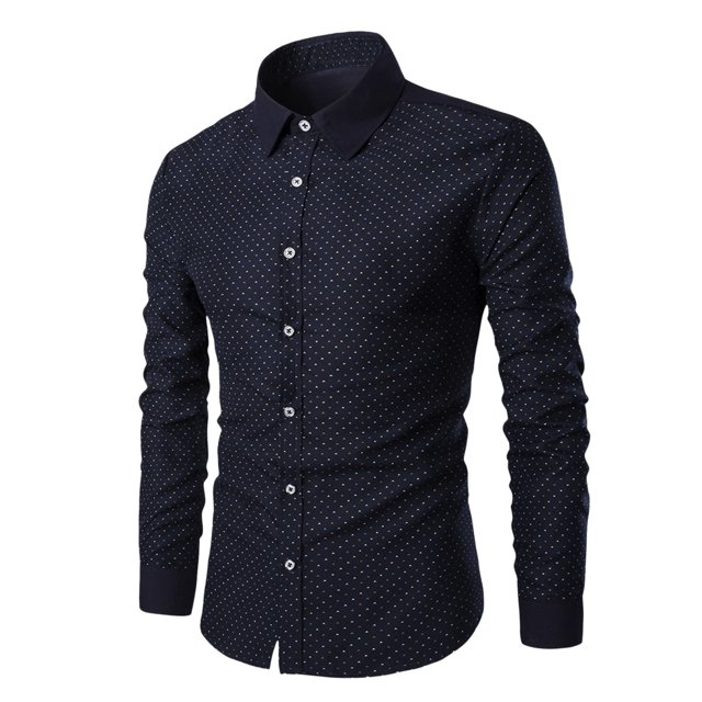 gvdentm White Button Down Shirt Men Leisure Men'S Business Dress Shirt Long Sleeve Casual Slim