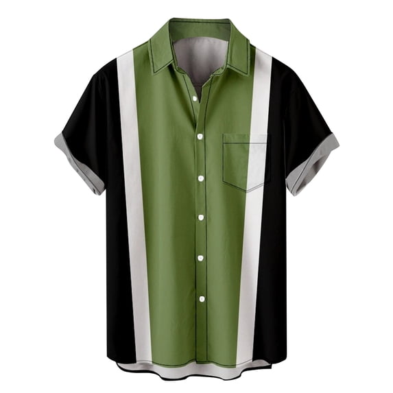 gvdentm White Button Down Shirt Men Men'S Big And Tall Free Short Sleeve Button Down Shirt