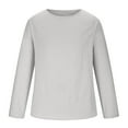 thumbnail image 1 of gyLJF Men's Cotton and Linen Pullover Shirts Long Sleeve Round Neck Sweatshirt Soft and Breathable Casual Blouse Loose Top, 1 of 4