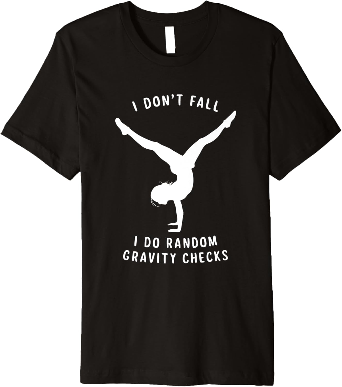 gymnastics acrobatics girl funny gymnast cartwheel Premium TShirt