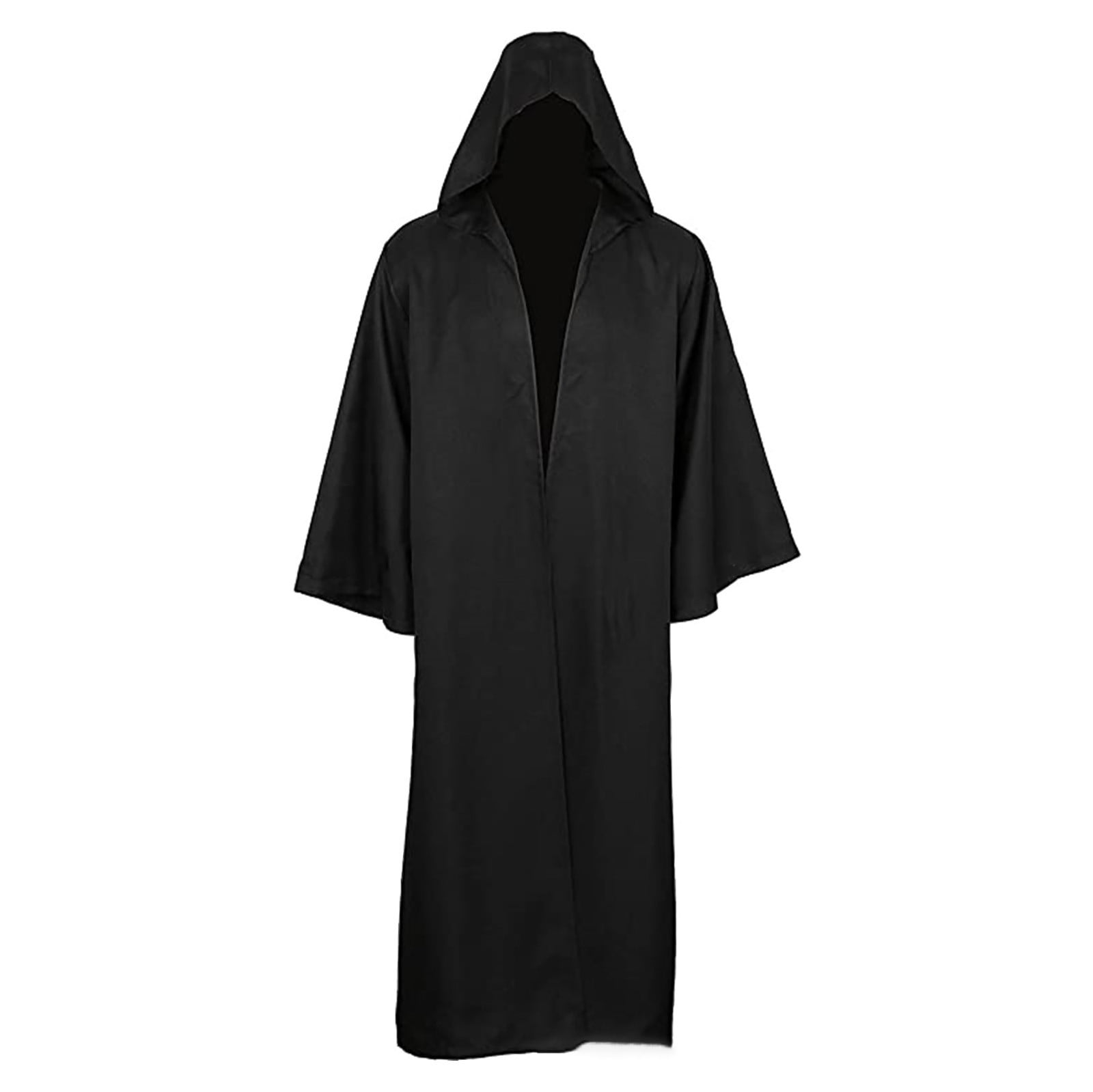 gyujnb Clothes Black Cape Cloak Unisex Ladies Dark Style Solid Color