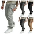 thumbnail image 1 of gzxflxpge Cargo Pants Men Casual Outdoor Work Relaxed Fit Sweatpants Trendy Breathable Work Pants with Multi Pockets Light Gray XL, 1 of 10