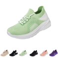 thumbnail image 1 of gzxflxpge Comfort Orthopedic Shoes for Women Fashion Non sllip Arch Support Walking Tennis Shoes Lightweight Breathable Lace-up Sneakers Green 8（CN-40）, 1 of 7