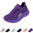 thumbnail image 1 of gzxflxpge Comfort Orthopedic Shoes for Women Fashion Non sllip Arch Support Walking Tennis Shoes Lightweight Breathable Lace-up Sneakers Purple 8（CN-40）, 1 of 7