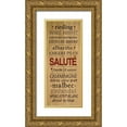 thumbnail image 1 of h.artworks 10x18 Gold Ornate Wood Framed with Double Matting Museum Art Print Titled - Wine Words I, 1 of 4
