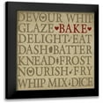 thumbnail image 1 of h.artworks 20x20 Black Modern Framed Museum Art Print Titled - Chefs Words I, 1 of 5