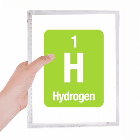 h hydrogen checal element science notebook loose diary refillable journal statiry