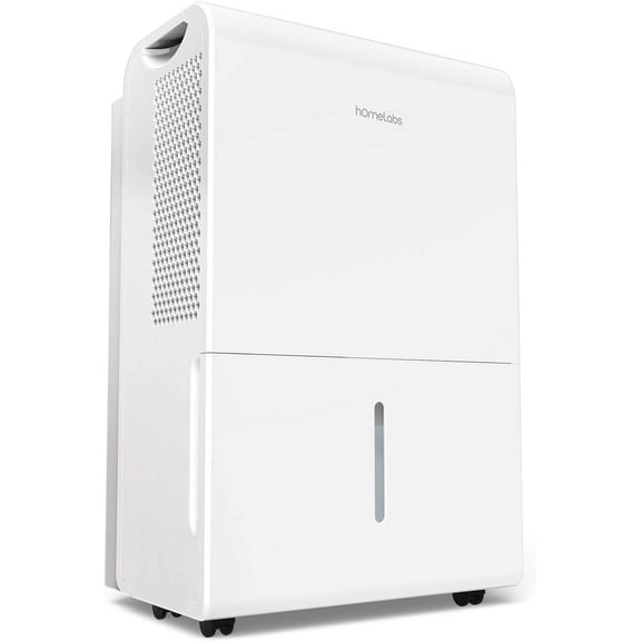 hOmeLabs 3000 Sq. Ft. Energy Star Dehumidifier - Ideal for Medium to Large Rooms, Bedrooms and Home Basements - Powerful Moisture Removal and Humidity Control - 35 Pint (Previously 50 Pint)