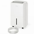 hOmeLabs Energy Star 50 Pint Dehumidifier with Pump Efficient Size