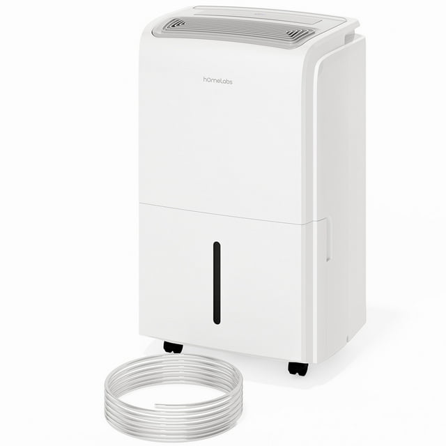 hOmeLabs Energy Star 50 Pint Dehumidifier with Pump Efficient Size