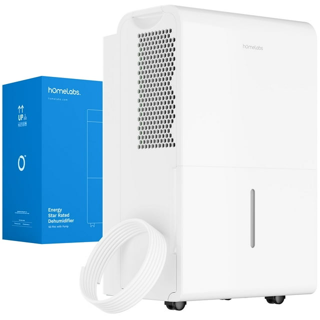 hOmeLabs 4500 Sq. Ft. WiFiEnabled Dehumidifier with Pump 50 Pint