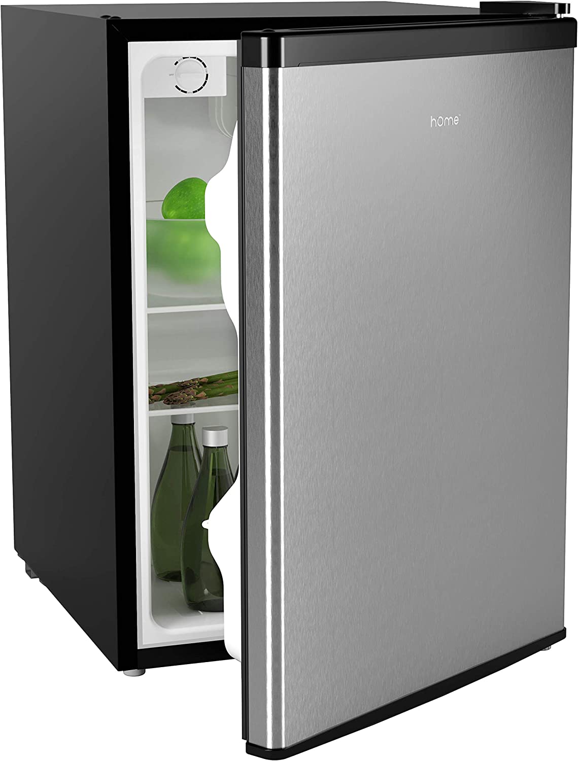 hOmeLabs Mini Fridge - 2.4 Cubic Feet Under Counter Refrigerator with Small Freezer - Drinks Healthy Snacks Beer Storage for Office, Dorm or Apartment