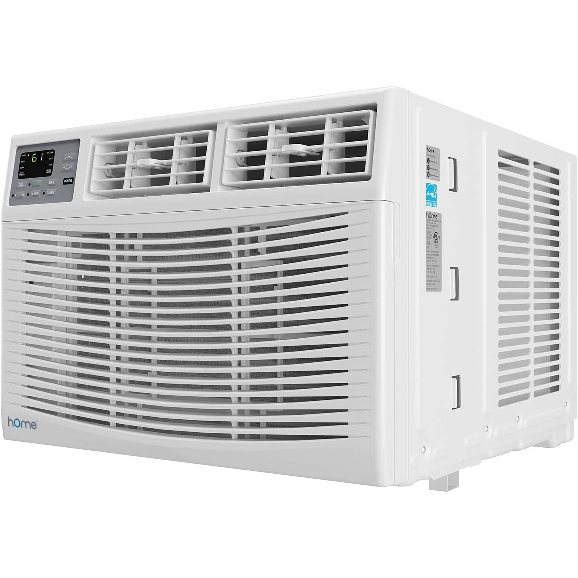 hOmeLabs Window Air Conditioner 12000 BTU - Energy Star Certified, Digital  Thermostat, Remote Control - Ideal for Rooms up to 550 Sq. Ft. - Walmart.com