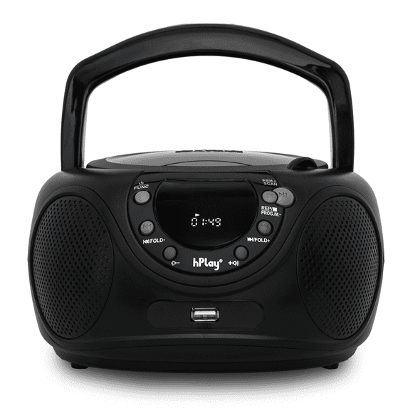 hPlay P16 Portable CD Player Boombox with Bluetooth, FM Digital Radio ...